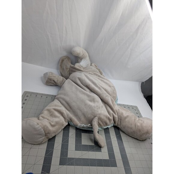 Jay At Play Elephant Plush Microbead Pillow Gray About 26 Inch Long Stuffed - Picture 8 of 15